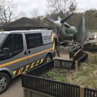 Aksel being moved from Beale Park