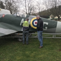 Aksel being moved from Beale Park