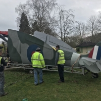 Aksel being moved from Beale Park