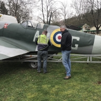 Aksel being moved from Beale Park